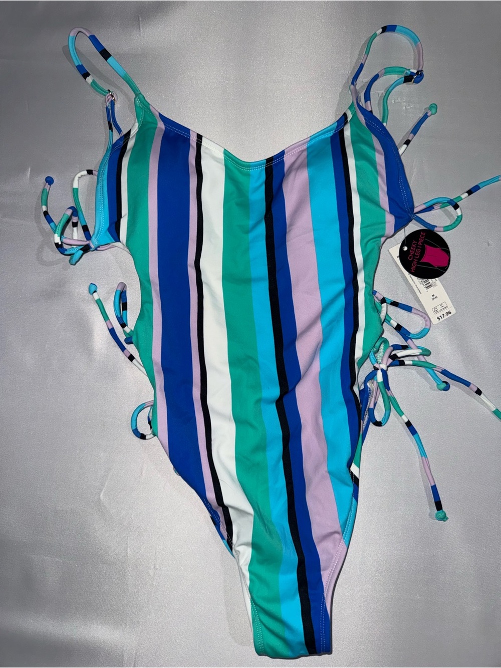Multicolor Stripe One-Piece Swimsuit